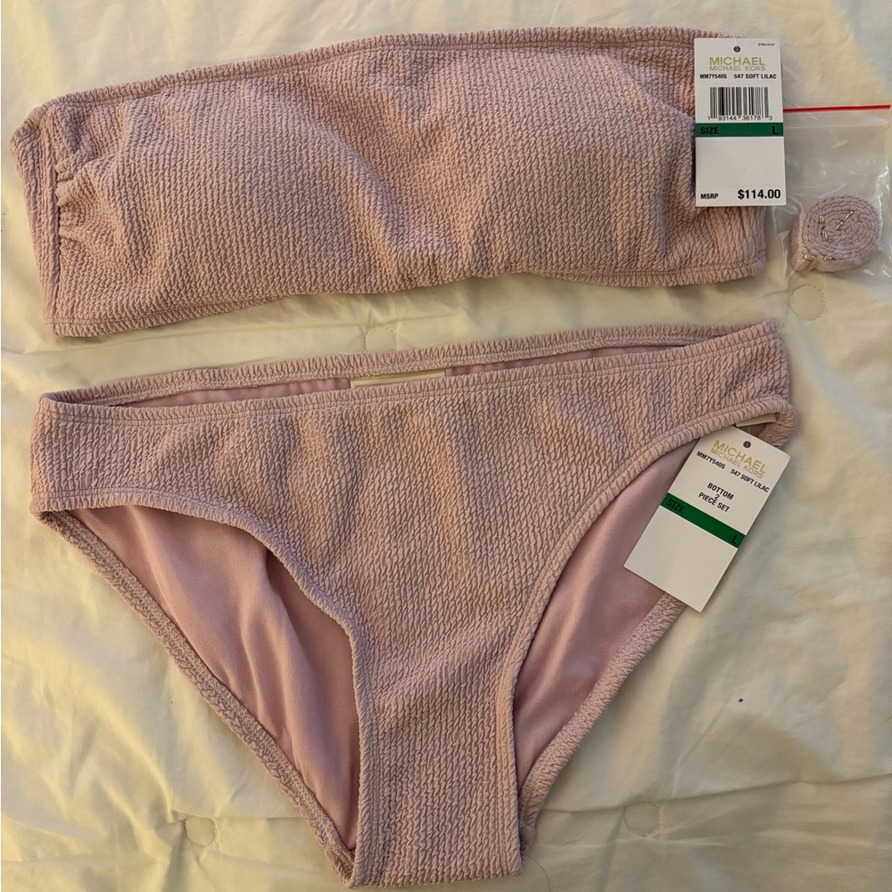 Michael Kors Purple Bikini Swimwear